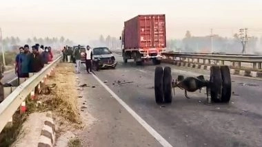 India News | AP: Three Killed Due to Collision of Two Cars on National Highway Near Ernagudem