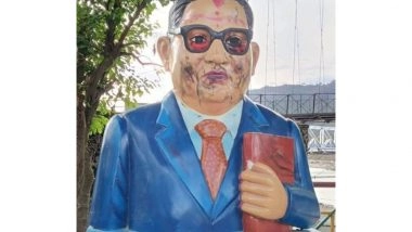 India News | Uttarakhand: Ambedkar's Statue Defaced in Garhwal's Srinagar; Police Probe Underway