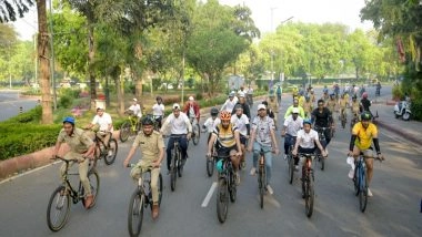 Sports News | Guardians of Nature Ride Together at 66th Edition of Fit India Sundays on Cycle