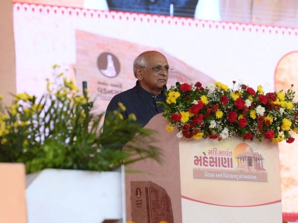 India News | Gujarat CM Inaugurates, Lays Foundation Stones for Public Welfare Projects Worth over Rs 938 Crore in Mehsana