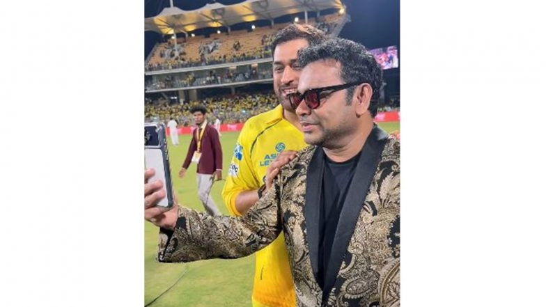 Entertainment News | AR Rahman, MS Dhoni Share a Moment at CSK's ROAR 2026, Fans Thrilled