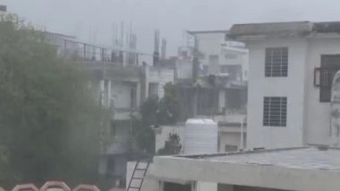 India News | Jaipur Records Fresh Spell of Rain; Residents in Pink City Wake Up to Pleasant Weather