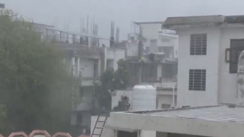 India News | Jaipur Records Fresh Spell of Rain; Residents in Pink City Wake Up to Pleasant Weather