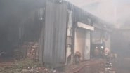 India News | Fire Breaks out at Garage in Indore, Several Vehicles Damaged
