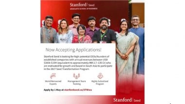 Business News | Last Call: Applications for Stanford Seed Transformation Program in South Asia Close Soon
