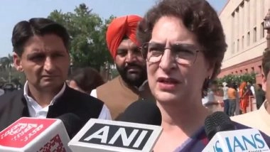 India News | Priyanka Gandhi Seeks Discussion in Parliament on West Asia Conflict