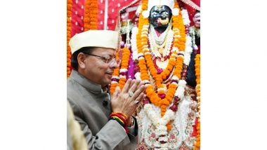 India News | Uttarakhand CM Offers Prayers at Maa Kalika Temple