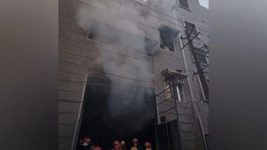 India News | Delhi: Fire Breaks out at Factory in Bawana Industrial Area