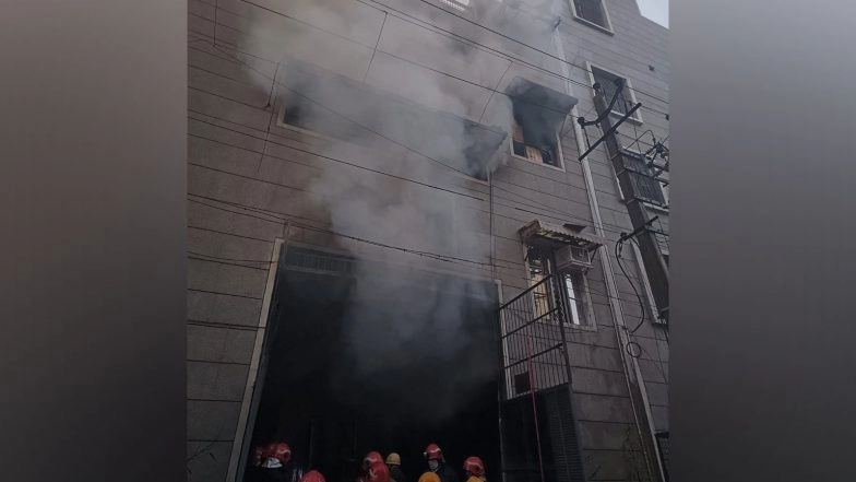 India News | Delhi: Fire Breaks out at Factory in Bawana Industrial Area