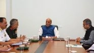 India News | Defence Minister Rajnath Singh Chairs Meeting to Review Security and Defence Preparedness
