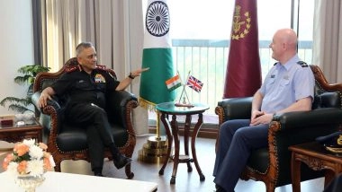 India News | Strengthening Defence Ties Between India-UK, CDS Anil Chauhan Holds Talks with UK Air Chief Harvey Smyth