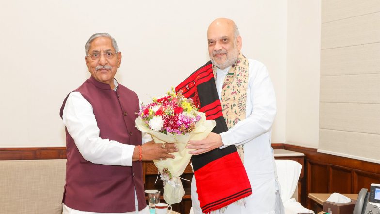 India News | Nagaland Governor Nand Kishore Yadav Meets Union Home Minister Amit Shah
