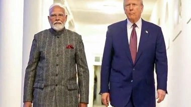World News | PM Modi Speaks to US President Trump, Discuss Importance of Keeping Strait of Hormuz Open