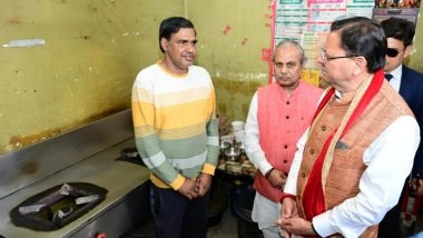 India News | Uttarakhand CM Visits Restaurant in Dehradun, Enquires About Gas Supply