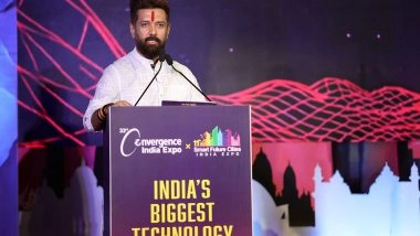 Business News | Union Minister, Chirag Paswan Calls for Technological Revolution in Food Processing at the 33rd Convergence India Expo 2026