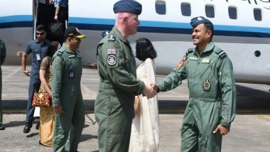 World News | UK Royal Air Force Chief Visits Gwalior Airbase, Gains First-hand Insight into IAF Operations