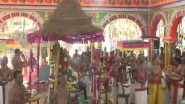 India News | Maha Kumbabhishekam of 37-foot Tall Hanuman Temple in Tamil Nadu; Thousands of Devotees Attend