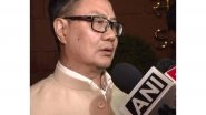 India News | All Questions Answered, Everyone Will Stand with Government: Kiren Rijiju After All-party Meeting on West Asia
