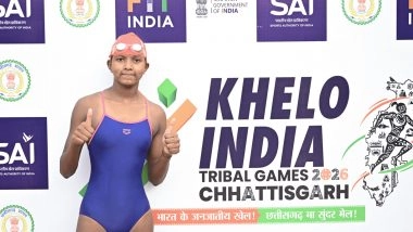 Sports News | Khelo India Tribal Games Day 1: Swimmers Dhoneesh N of Karnataka, Odisha's Anjali Munda Clinch First Medals