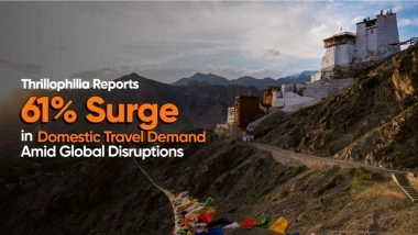 Business News | Thrillophilia Reports 61% Surge in Domestic Travel Demand Amid Global Disruptions