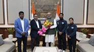 Sports News | India Lacrosse Teams Meet Vice-President Radhakrishnan After Historic Golds