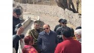 India News | L-G Vinai Kumar Saxena Inspects Water Conservation and Development Projects in Ladakh