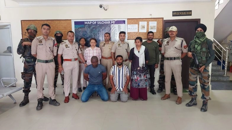 India News | Assam Rifles Busts Interstate Tout Network, Foreign National Among Four Held in Silchar