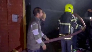 India News | J-K: Fire Breaks out in Polymer Factory in Budgam