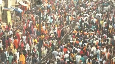 India News | Ayodhya: Security Tightens as Devotees Gather at Ram Mandir on Last Day of Chaitra Navratri