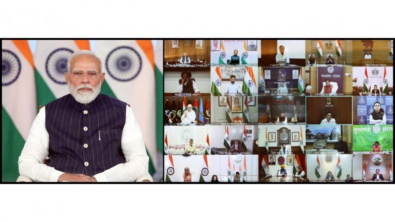 India News | PM Modi Reaffirms Committment to Protect National Interest in Meeting with LGs and CMs Amid West Asia Conflict