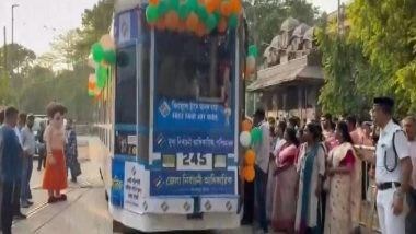 India News | West Bengal CEO Inaugurates Election Tram Car in Kolkata to Promote Assembly Polls