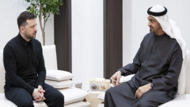 World News | Zelenskyy Agrees to Strengthen Defence Corporation with Qatar, UAE on Gulf Visit