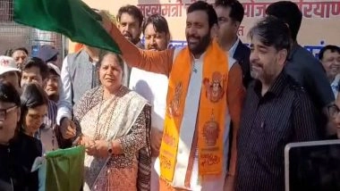 India News | Haryana CM Nayab Singh Saini Flags off Special Train Service to Ayodhya Under Mukhya Mantri Tirth Yatra Yojana Scheme