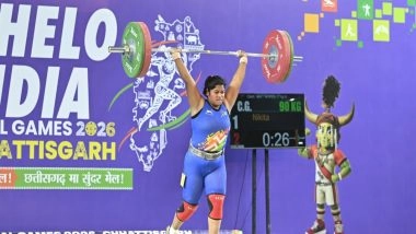 Sports News | Weightlifter Nikita Wins First Gold for Chhattisgarh on Khelo India Tribal Games Day 4