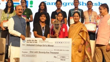India News | Delhi CM Rekha Gupta Attends Yashotsav 2026 Closing Ceremony, Announces Rewards for Athletes and Students