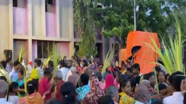 India News | Catholic Christians Mark Palm Sunday with Religious Fervour in Tamil Nadu