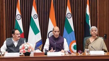 Business News | Rajnath Singh Chairs First IGoM Meet on West Asia Situation, Calls for Proactive and Coordinated Response