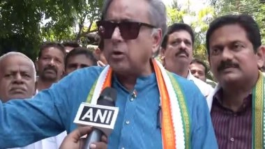 India News | Kerala Polls: Sumesh Achuthan Will Become Voice of People, Says Congress MP Tharoor in Chittoor