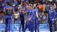 Sports News | IPL 2026: MI Win Toss, Choose to Bowl First Against KKR at Wankhede