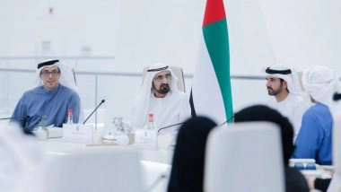 World News | UAE Cabinet Chaired by Mohammed Bin Rashid Praises Heroic Defence Spirit of UAE Armed Forces