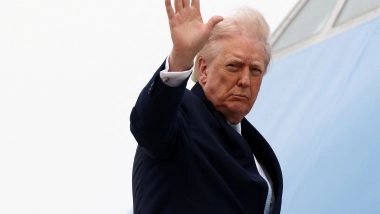 World News | F-16s Scrambled, Flares Deployed After Civilian Aircraft Violates Flight Restriction Near Trump's Air Force One in Florida