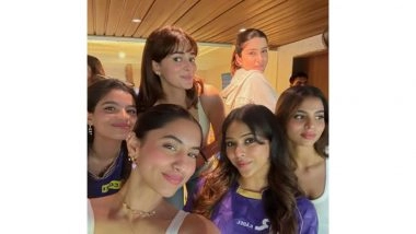 Entertainment News | Ananya Panday, Suhana Khan to Sara Arjun, Ishaan Khatter: B-towners Add Filmy Touch to MI Vs KKR Match