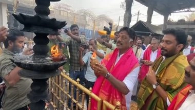 India News | Former Tamil Nadu CM O Panneerselvam Offers Prayers at Tirumala Temple