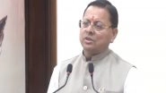 India News | Uttarakhand: CM Dhami Confers State's Highest Literary Award to Jiten Thakur