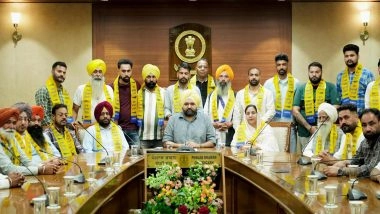 India News | Punjab: Major Setback to Congress as Dozens of Leaders from Party Join Aam Aadmi Party