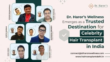 Business News | Dr. Haror's Wellness Emerges as a Trusted Destination for Celebrity Hair Transplant in India