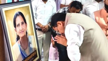 India News | Uttarakhand CM Dhami Visits BJP Leader Manoj Pal's Residence, Offers Condolences on Mother's Demise