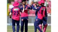 Sports News | IPL 2026: Rajasthan Royals Win Toss, Opt to Bowl First Against Chennai Super Kings