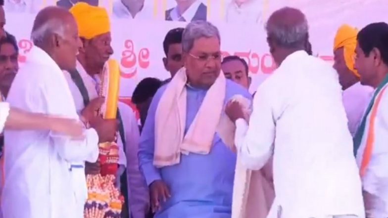 India News | Bagalkot Bypoll InKarnataka: CM Siddaramaiah Campaigns for Congress Candidate Umesh Meti