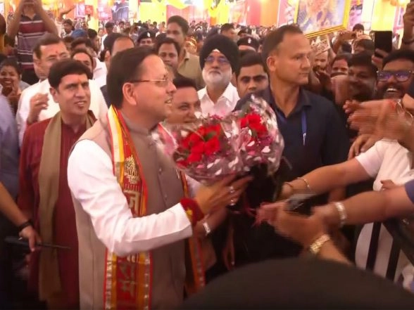 India News | Uttarakhand: CM Dhami Recieves Grand Welcome from Locals and BJP Workers During Kumaon Tour